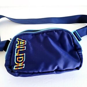 Aldi Gear 2024 Navy Dark‎ Blue Belt Fanny Pack Rainbow Logo Strap - B678.1